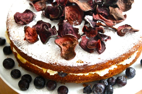 Lemon&Almond cake infused with lemon verbena syrup